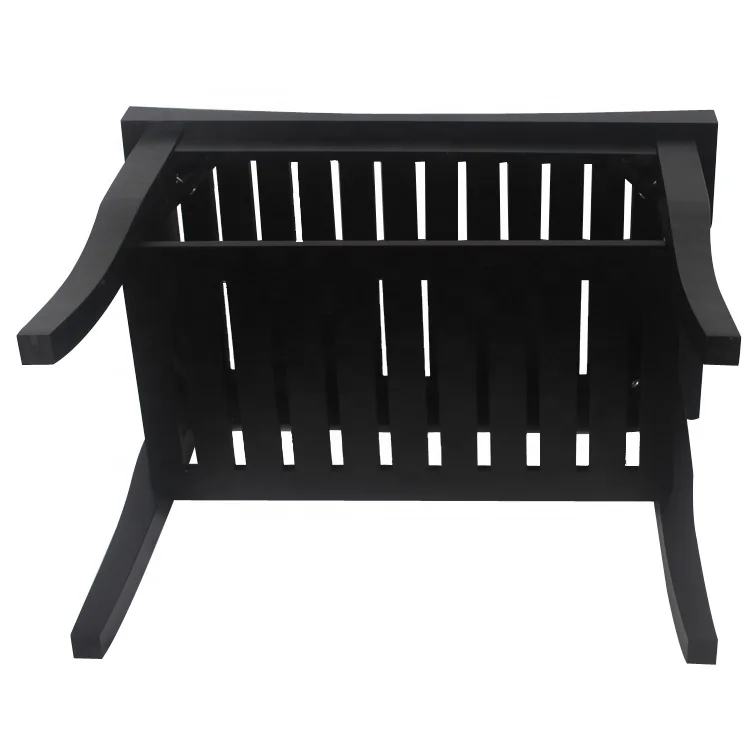 Бамбуковая душевая скамейка для ванной комнаты, водонепроницаемый стул для спа, деревянная полка для хранения тканевых полотенец, Черная