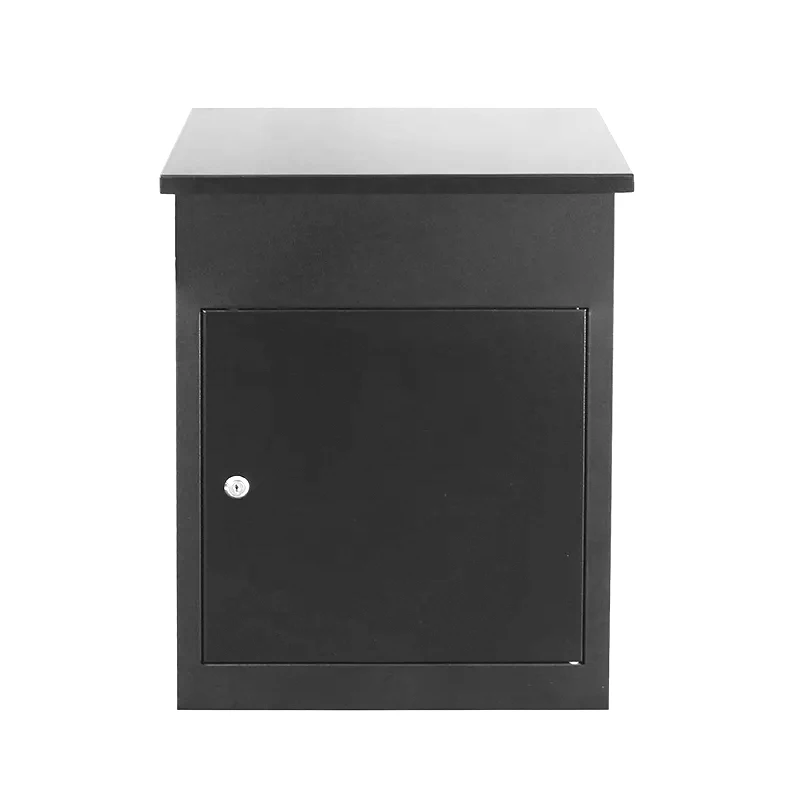 Wall Mounted Parcel Drop Box Waterproof  Postbox Steel Mailbox Cabinet Metal Box Outdoor