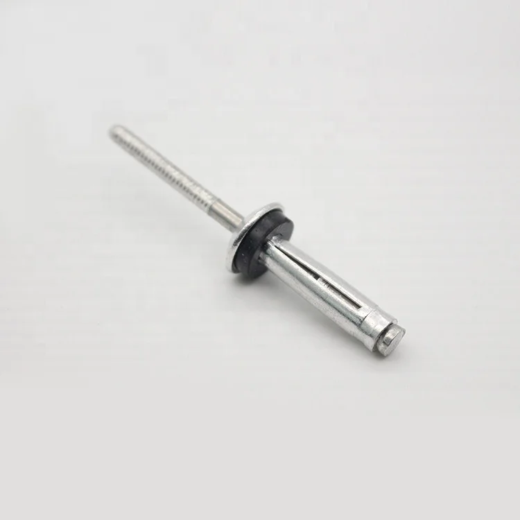 DIN 7337 Waterproof exploding tri-fold blind rivet with rubber