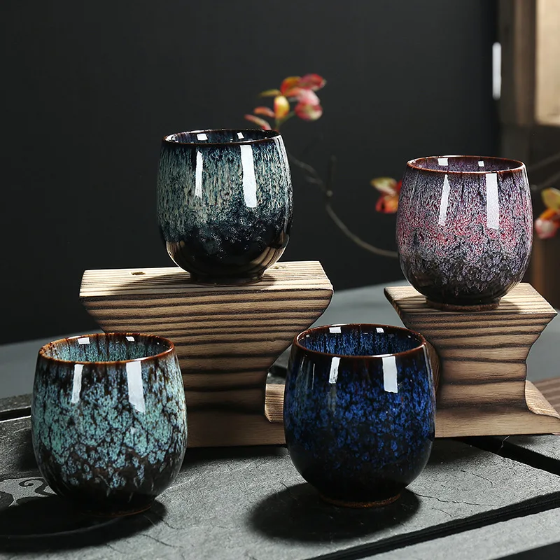 Kiln Change Ceramic Household Kung Fu Tea Cup Tianmu Jianzhan Yao
