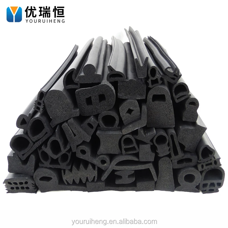 U shape epdm ethylene propylene rubber foam seal, edge anti-collision protection, soft foam sealing strip.