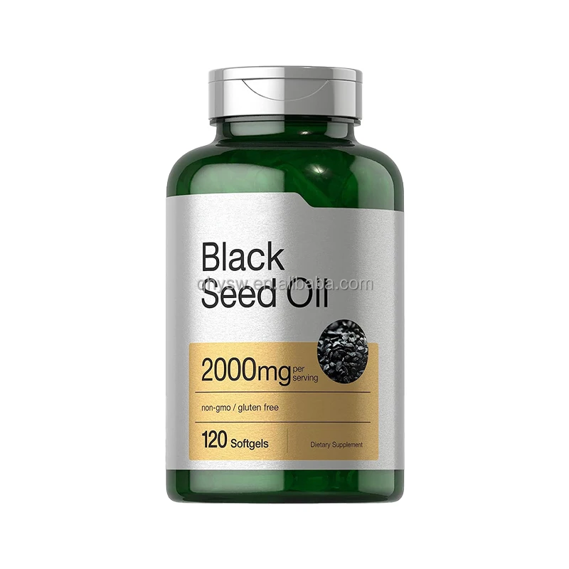 OEM Supplier 100% Natural Black Cumin Seed Oil Help Hair Skin and Heart Enhance Immunity Dietary Supplements