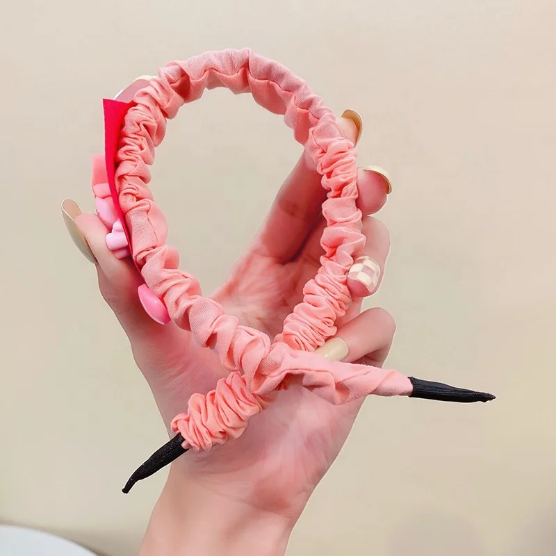 Cartoon KT Princess Headband Colorful Children Handmade Hairband Elastic Kids Hair Accessories Accesorios Para Cabello