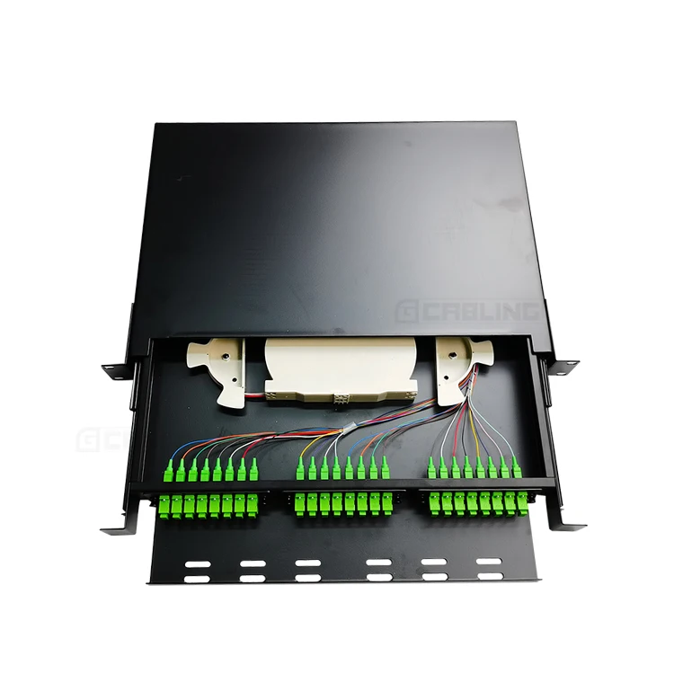 Geteknet 19inch 1U Cheap Factory Price Optical 24 Port Odf Cabinets Patch Panel