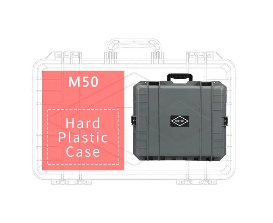 Многофункциональный черный противоударный ящики для инструментов EVA, пластиковый корпус для тактического пистолета с крепежной защелкой для хранения оборудования