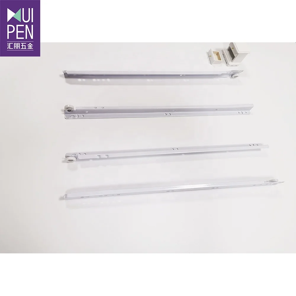 Factory price hot sale Epoxy powder coating paint roller runner Euro type drawer slide for office furniture hardware