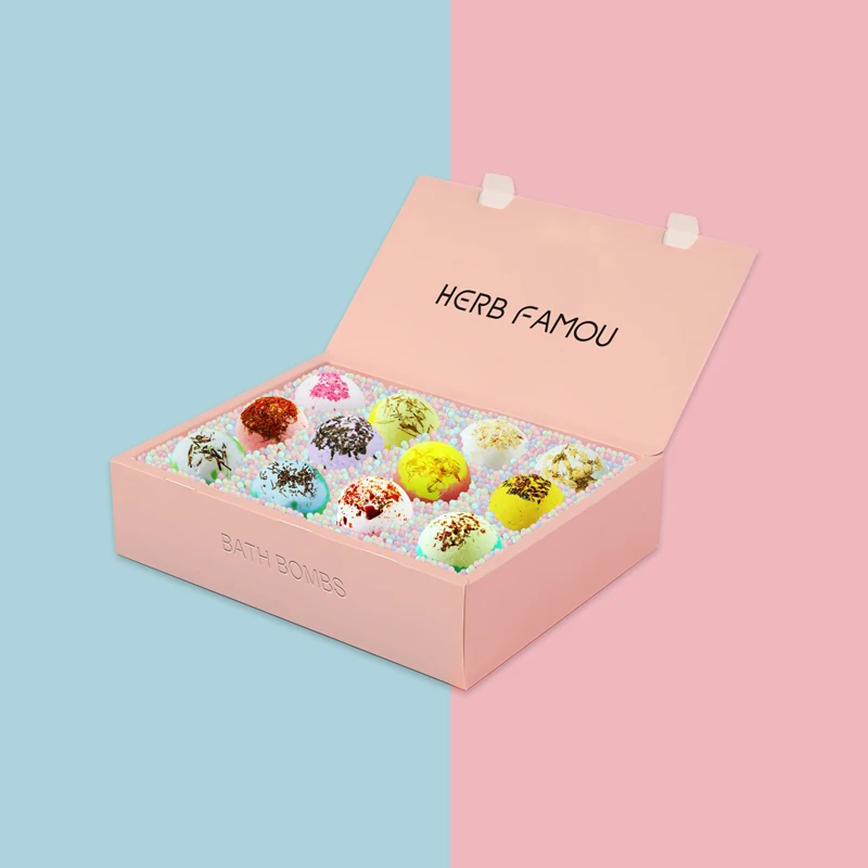 
Hot Selling OEM Private Label Gift Set Bubble Natural Vegan Organic Fizzy Mini Cupcake Bath Bombs 