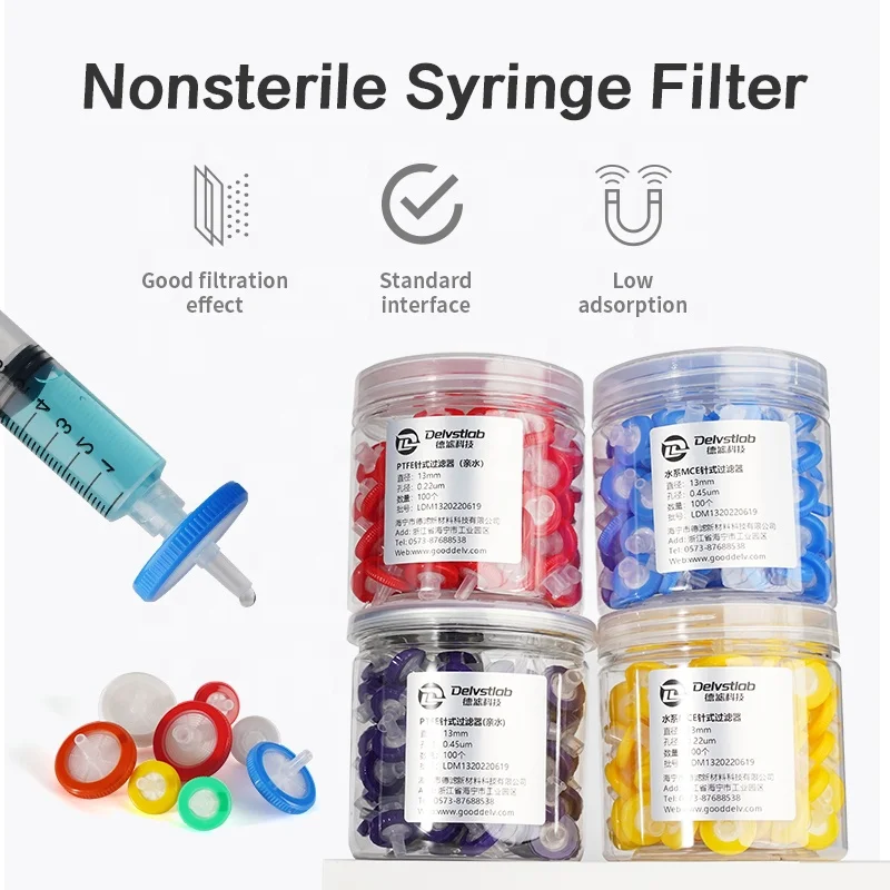 Purification use  13mm 25mm 0.22um 0.45um  PTFE  syringe filter holder
