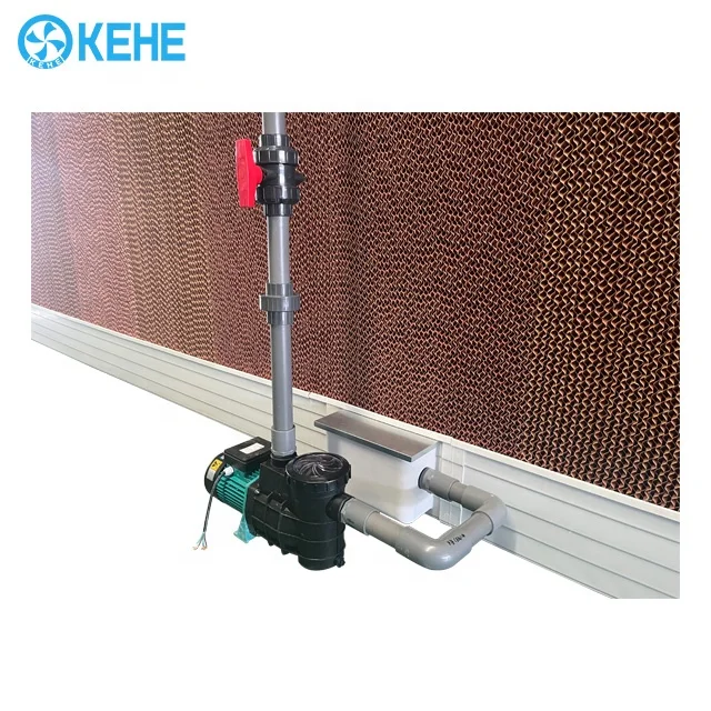 Source factory pvc frame 7090 honeycomb cooling pad for greenhouse and poultry farms air cooling system