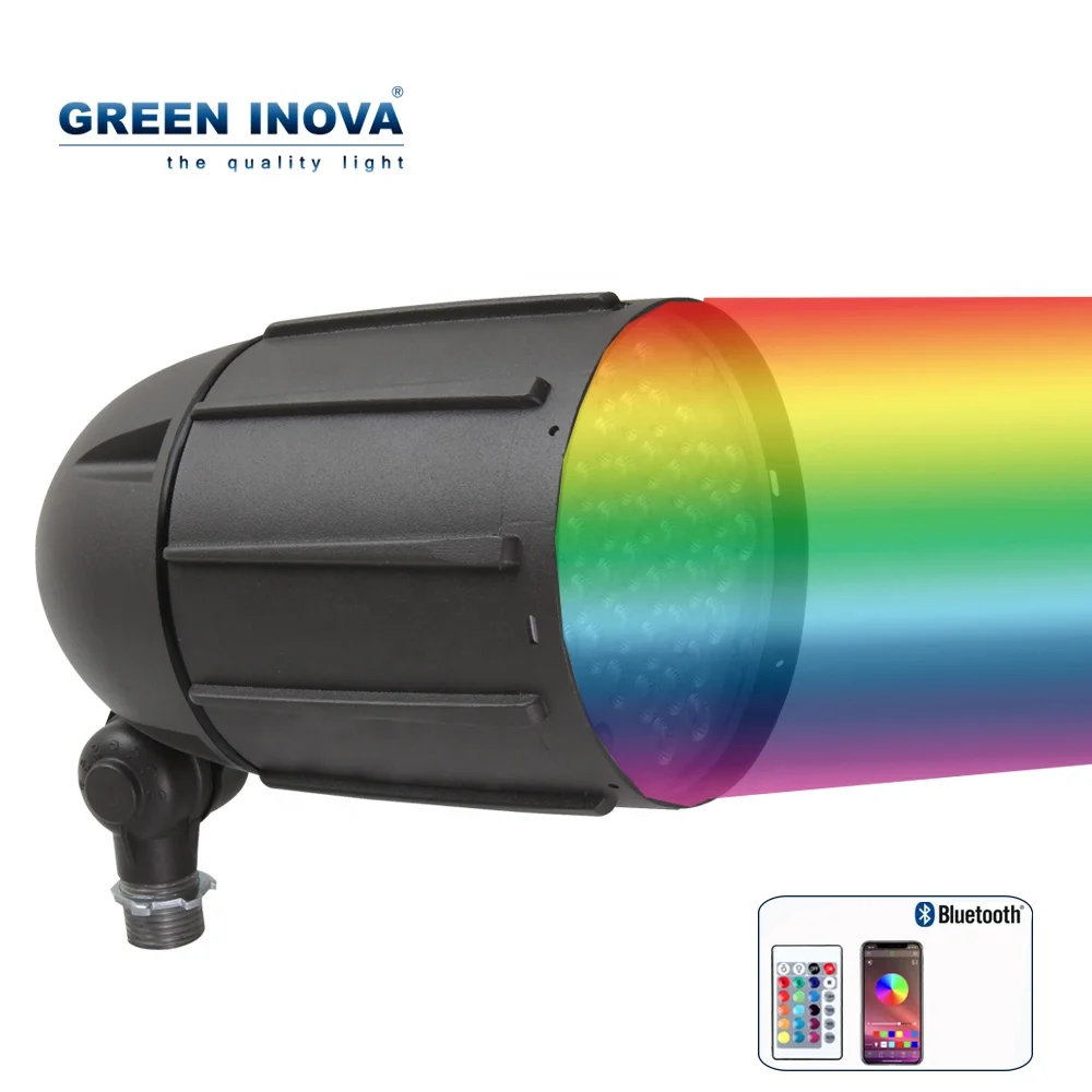 6W 12W 30W RGBW Color Changing LED Landscape Bullet Flood Light