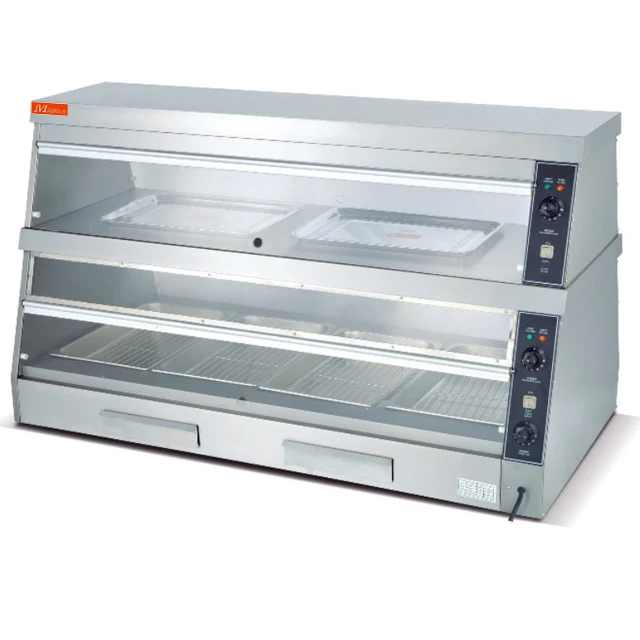 Electric Commercial KFC Hot Display Showcase Fast Food Warmer