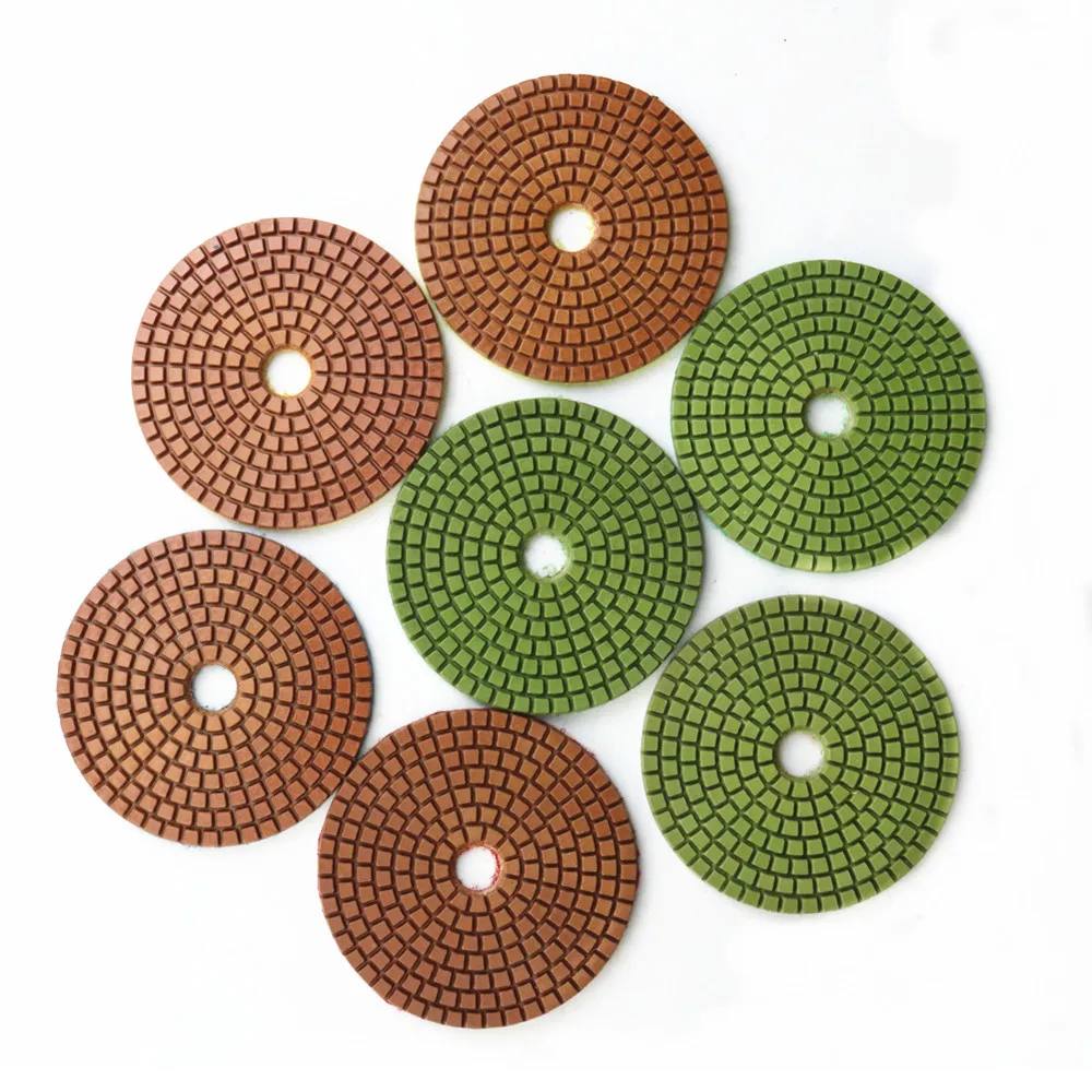 4 inch Diamond 7 Step Wet Polishing Pad For granite