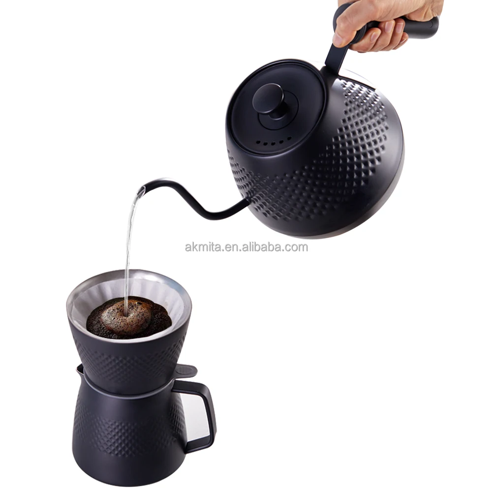 Quick Heating Pour Over Hand Drip Coffee Tea Kettle Smart Hand Brewed Coffee Pot with thermometer