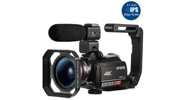 Цифровая видеокамера с оптическим зумом AC5 12X Ultra HD 4k WiFI 3,1 дюймов IPS сенсорная панель