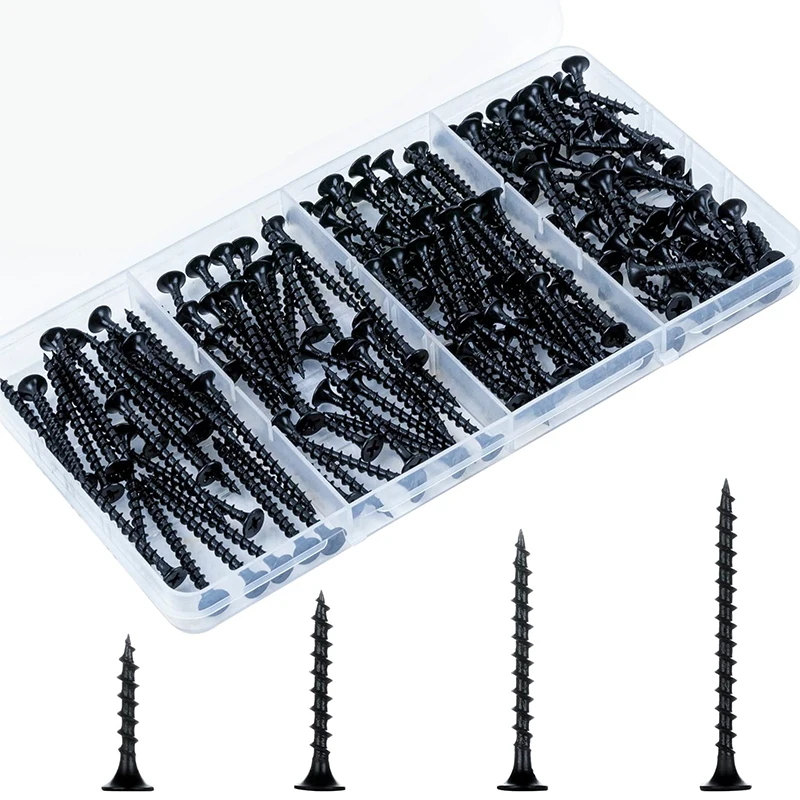 Высокопроизводительный стальной черный фосфатный Горн для гипсокартона винт