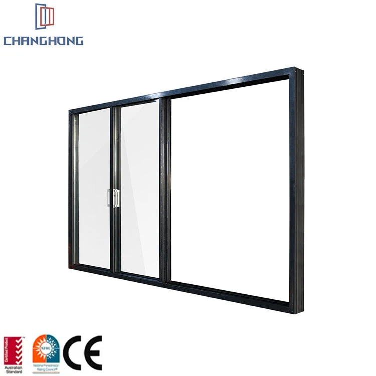 Residential House or Commercial Heavy duty thermal break automatic sliding door aluminum patio glass door