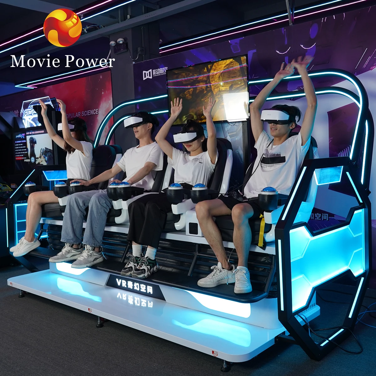 VR Cinema Simulator 5D Motion Ride Realidad Virtual Kids Amusement Park 9D Cinema VR Chair
