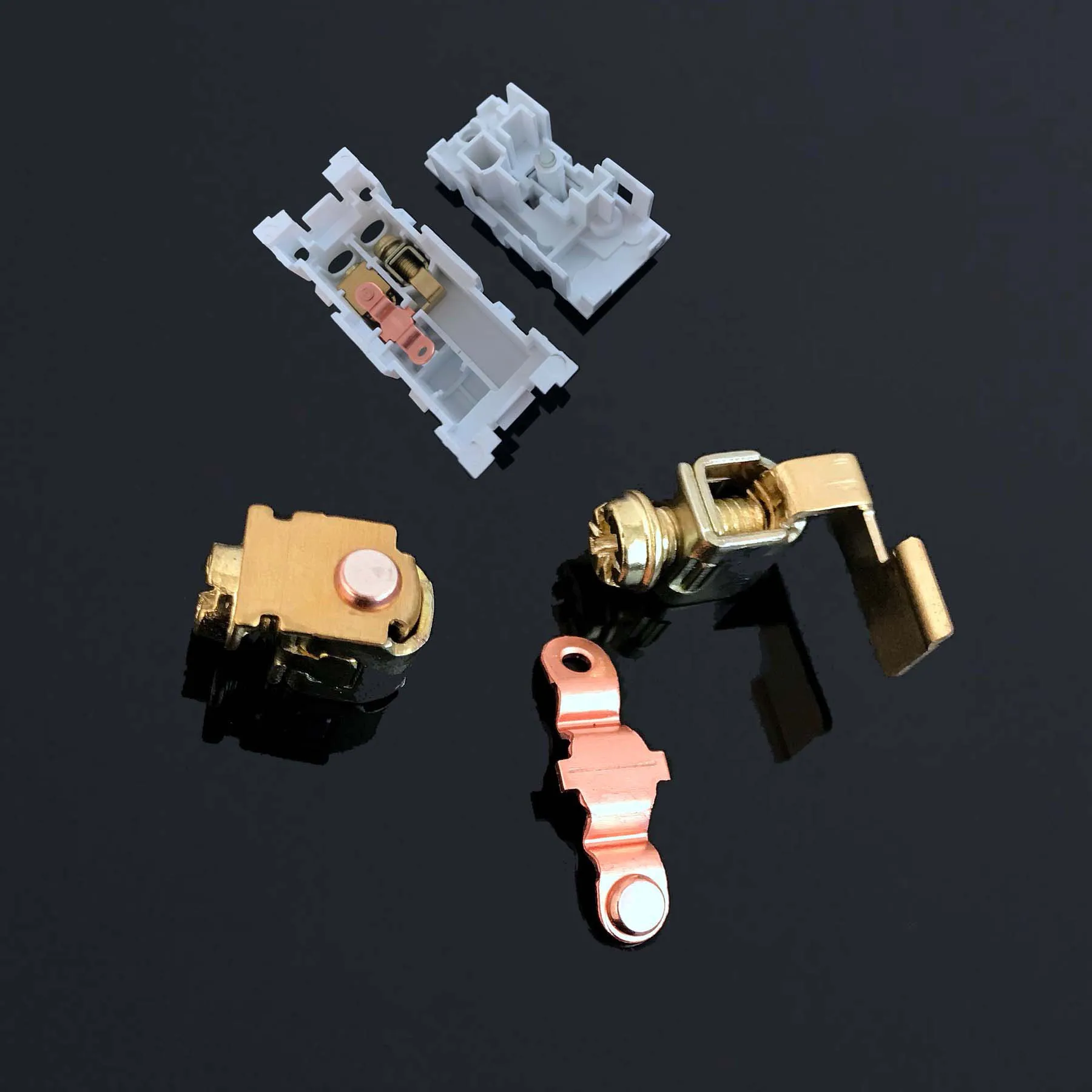 electrical brass bimetal contact terminal brass metal part contact switch part electrical plug socket