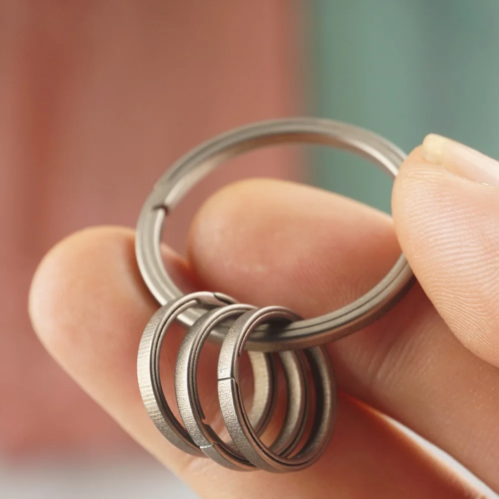 factory wholesale titanium connection ring for key chain