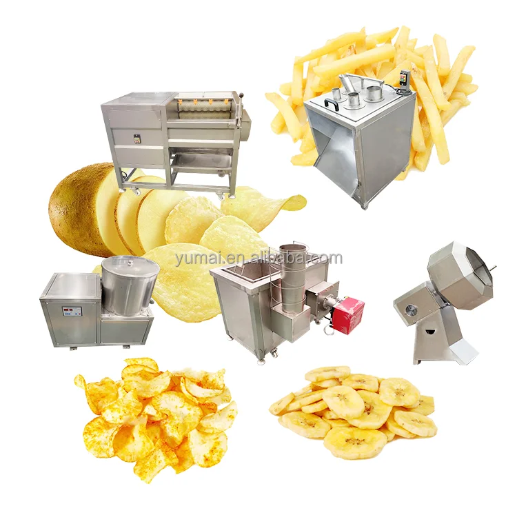 Turkey Automatic Gas 100Kg/H Manufacturing Frozen Long French Fries Making Machine