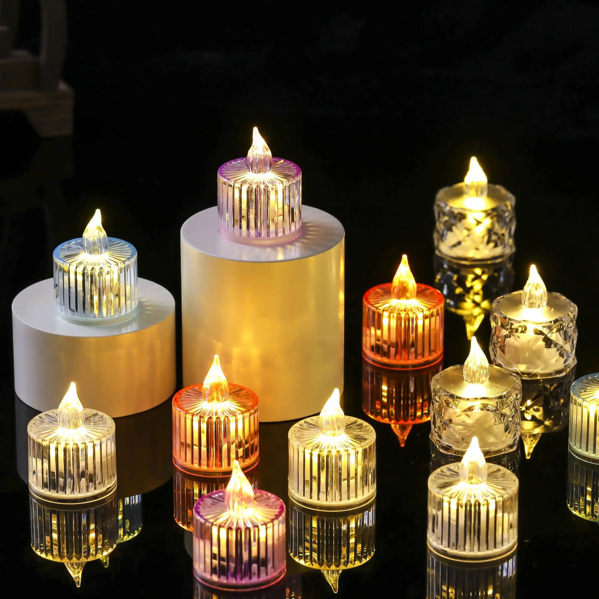 2023 Led Tea Lights Candles Bright Wedding Decoration Holiday Gift Flameless Battery Operated Tee Light Candle
