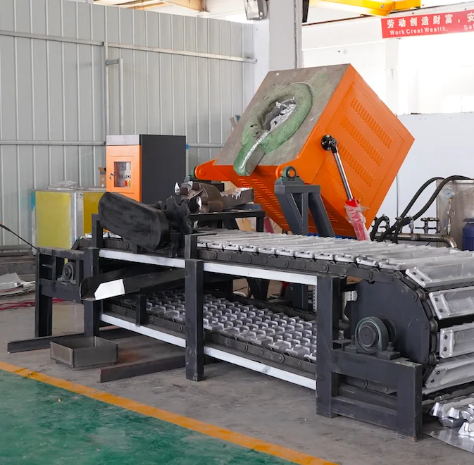 Индукционная электропечь для плавки и литья меди весом 200 кг для плавки латуни