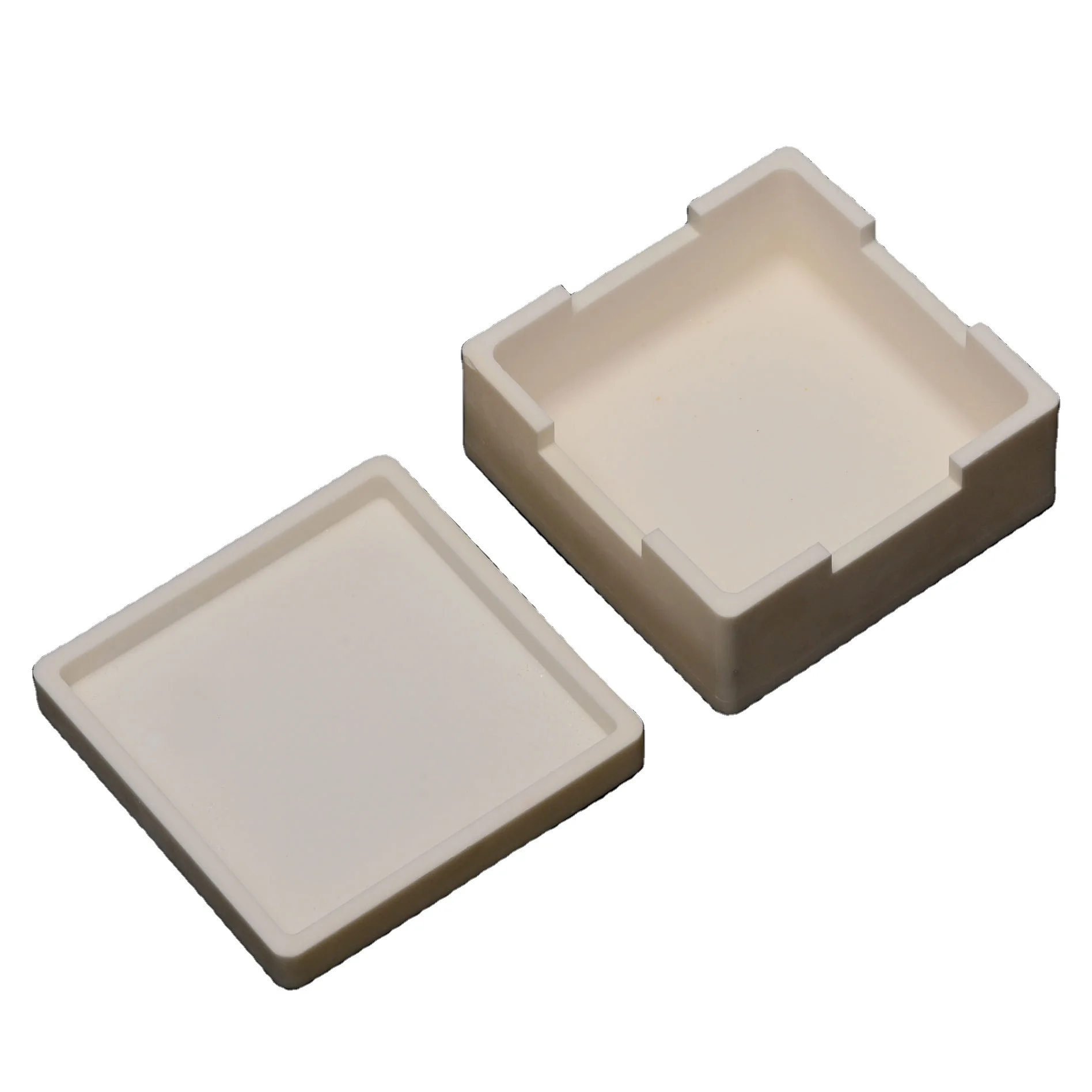 99Alumina 60*30*20mm Square Corundum Crucible for High Temperature Labs
