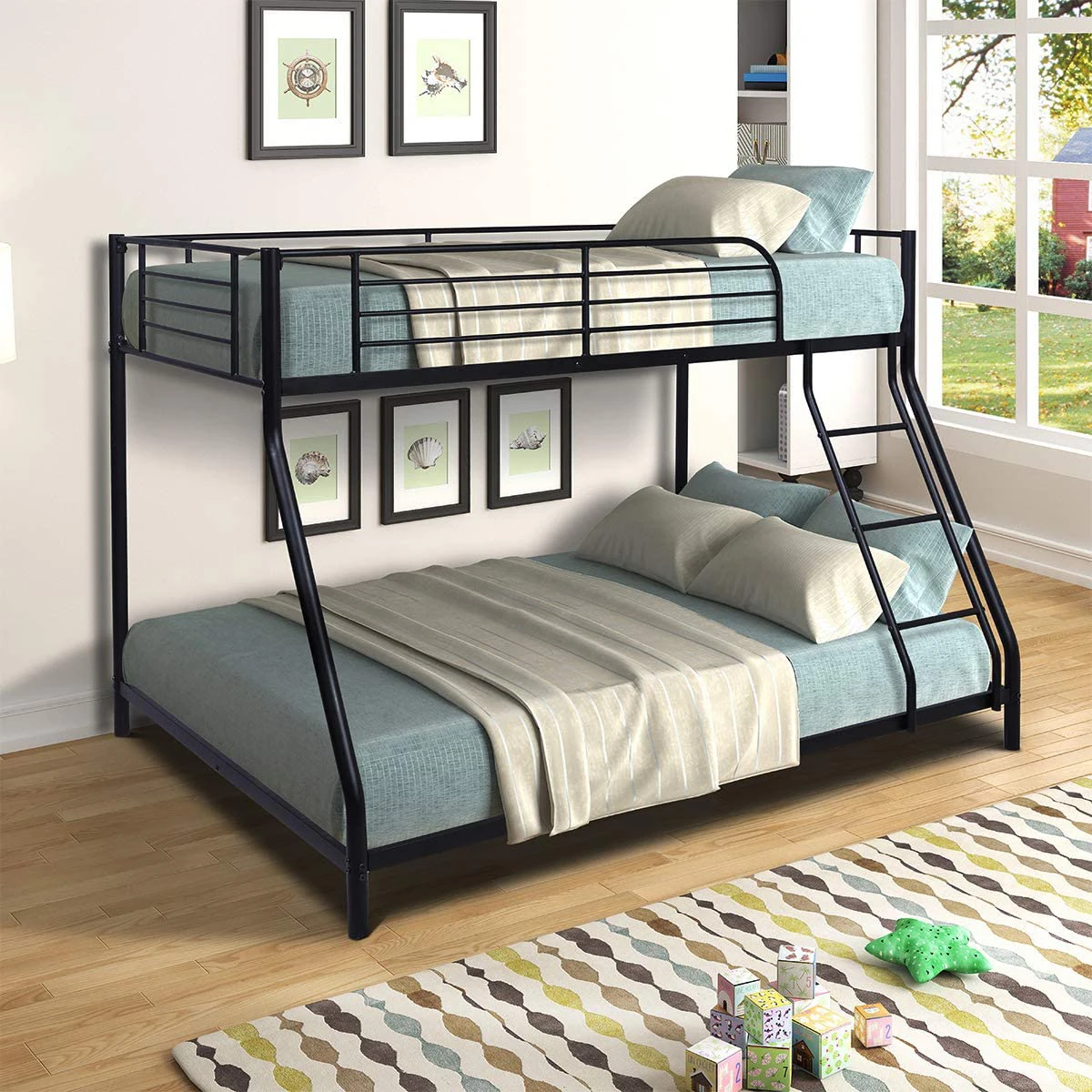 Factory Price Selling Twin Adult Soft Bunk Bed Fashion Modern Metal Adult Bunk Bed