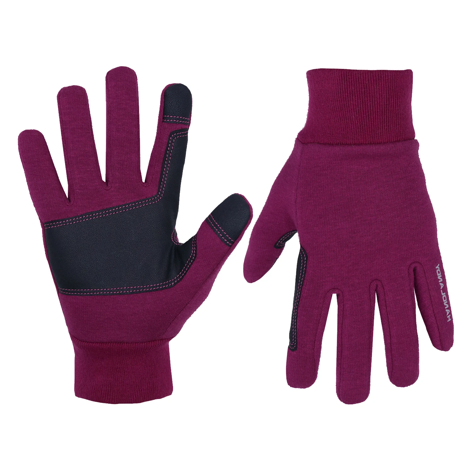 HANDLANDY In Stock Pink Winter Warm Outdoor Running Gloves Touch Screen Bicycle Sports Gloves For Women and Kids