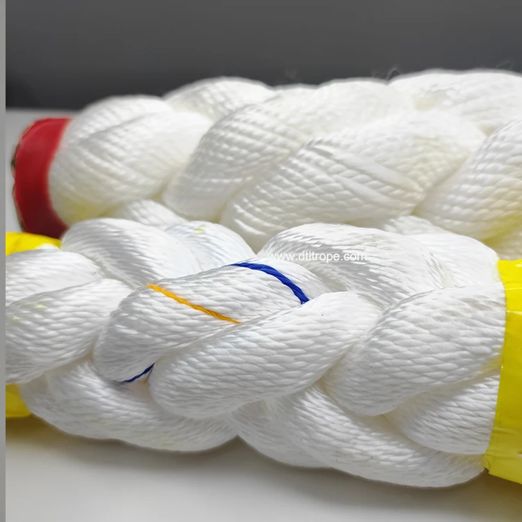 85mm polypropylene floating rope 12 strand polyester ropes 96mm 8 strand polypropylene danline rope