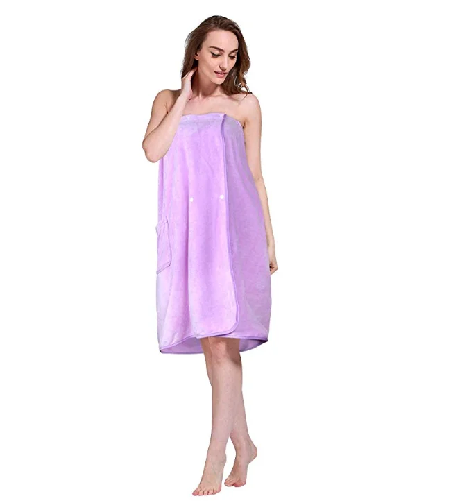 Microfiber Spa Sexy Bath Towel Dress Wrap For Women