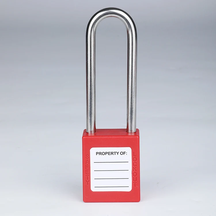Manufacturer 6*76mm Shackle Safety Security Lock Out Tag Out Stainless Steel Safety Padlock For Loto