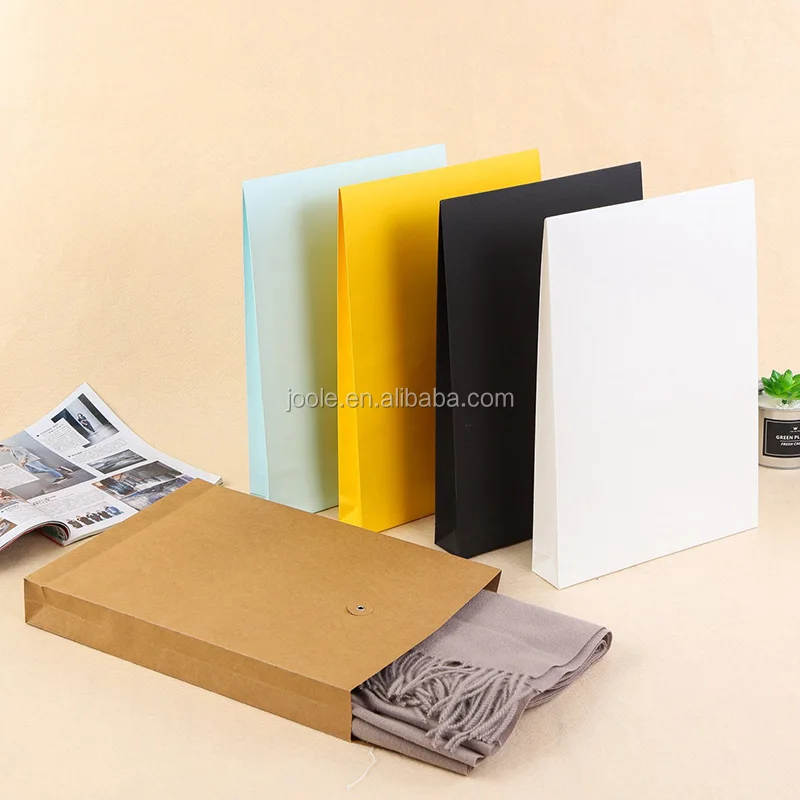 Thick file bag paper file holder by customized size A4 B5 C3 C5 C6 document sleeve