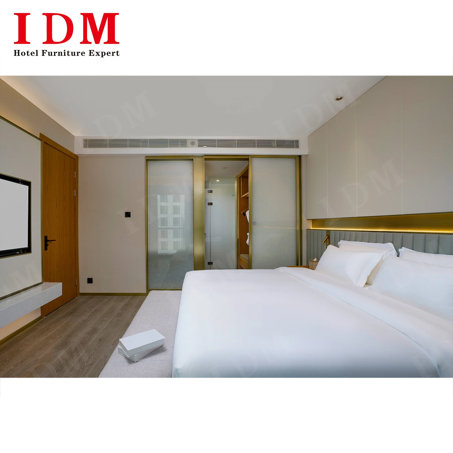 Hospitality Hotel Furniture Commercial 5 Star Modern Headboard Bedroom Sets