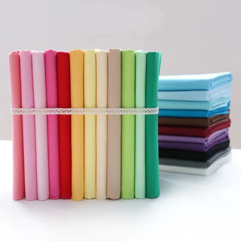 Распродажа, 100% хлопковая Однотонная легкая плетеная саржевая ткань для самостоятельной работы с нашивками, 1 метр