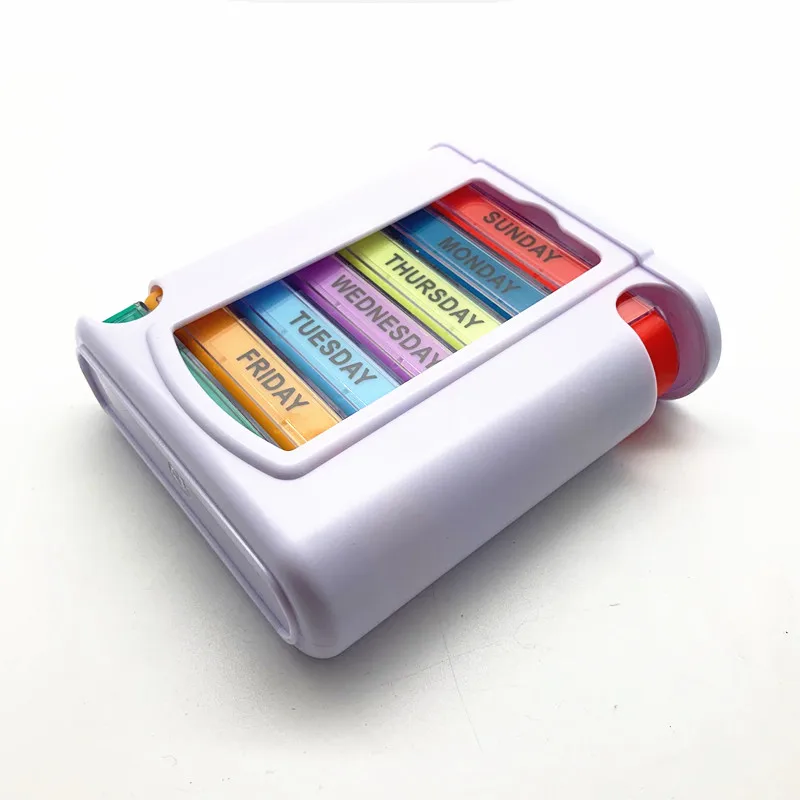 
HTDP2816 2018 China Supplier Promotion Wholesales Hinge Pill Box 28 Cases Monthly Travel Pill Box 