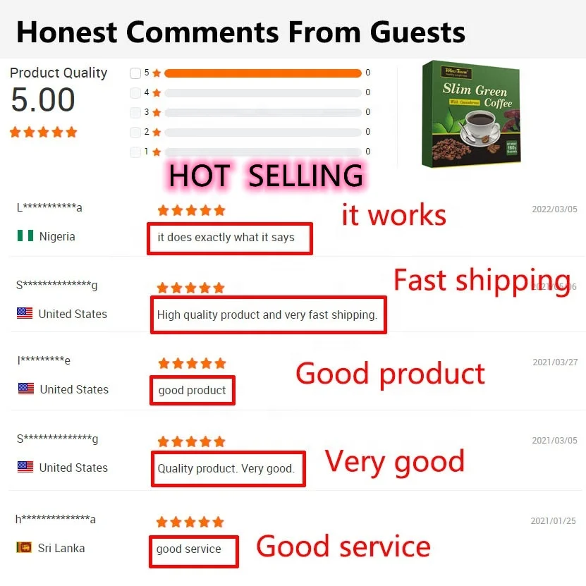 Private label slim green coffee weight loss winstown fat burning Anti-Aging slimming weight control Coffee