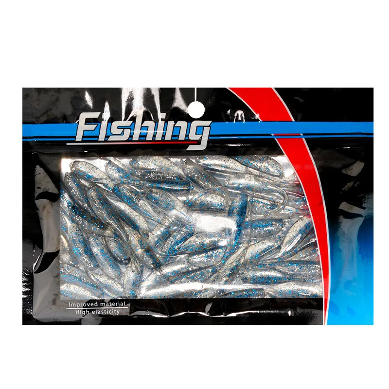Custom Clear Window Zipper Printing Plastic Bag For Fishing Lure Metal Soft Bait Hard Trolling Jigging Lure Net Red Worm Decoy
