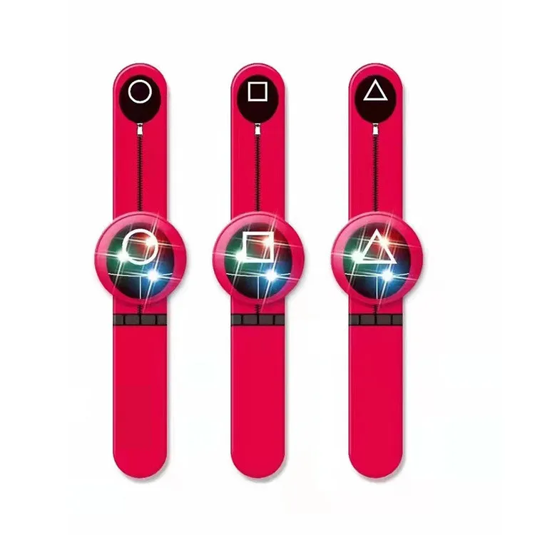 Wholesale Squid Game Electronic Watch Popular Led Watch Electronic Student Clap Watch Clap Circle