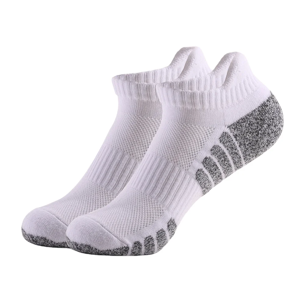 Атлетические кроссовки для мужчин 6 пакет с низким вырезом из чистого хлопка игры в бадминтон ботильоны бамбук пользовательских носки