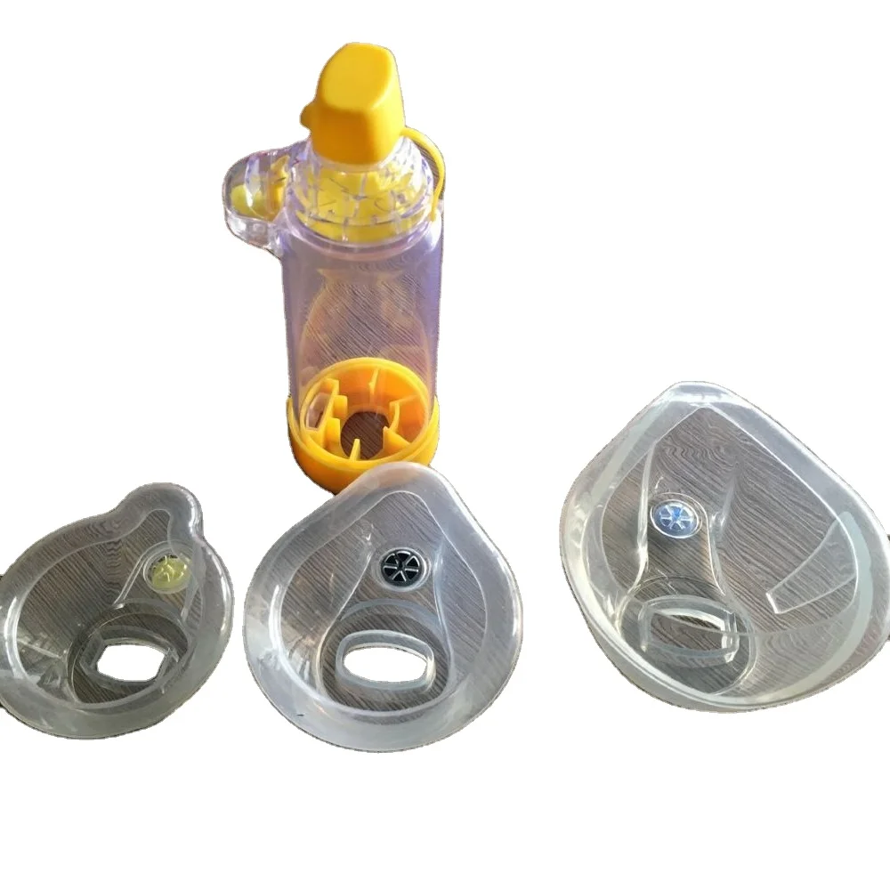 
 Медицинская аэрокамера нового дизайна с силиконовым покрытием, ингалятор аэрокамеры для дыхательной терапии, прокладка MDI для астмы  