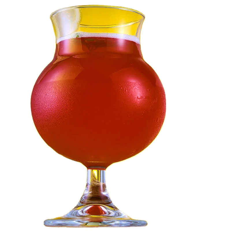 2022 Tulip Shaped Brewing Cup 450ml German Beer Cup Big Belly Glass Special Glass For Bar
