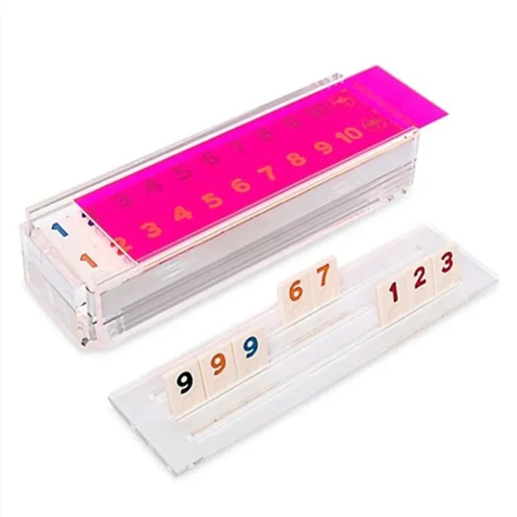 Акриловый чехол оригинальный синий Rummy Game 106 плитки маджонг цифровая Турецкая игра Lucite для вечеринки