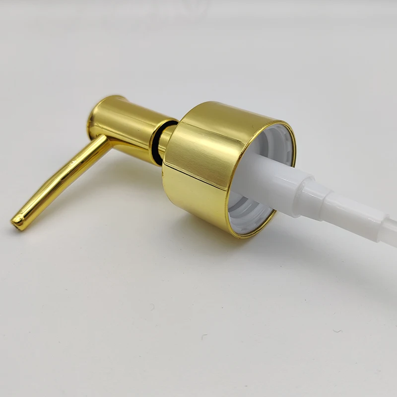 Bathroom Gold Lotion Pump Plastic Hand Soap Pumps Dispenser Replacement