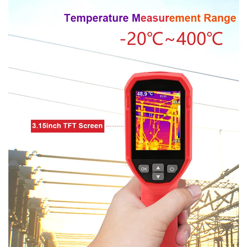 Infrared Thermal Imager UNI-T UTi120S 120x90 Pixel Circuit Industrial Testing Floor Heating Tube Testing  Include 16GB Micro SD