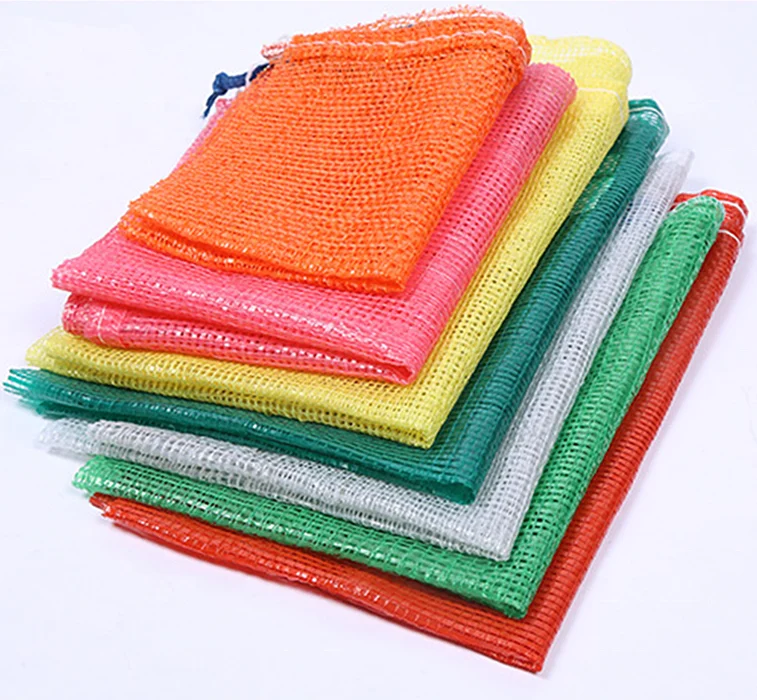 Wholesale 25 kg 50kg PP/PE Tubular Leno Net Bag Firewood Mesh Produce Bags for Potatoes Onions