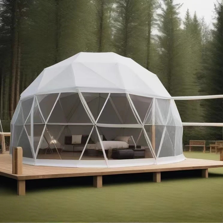 Baivilla 5 Star Quality Outdoor Dome Trade Show Tent Houses With Bath For Home