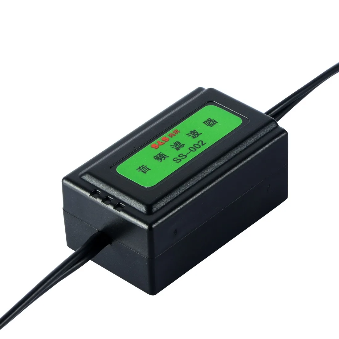SS-002 3.5mm Car RCA Amplifier Audio Noise Filter Ground Loop Isolator Suppressor 6.3 x 3.8 x 3cm