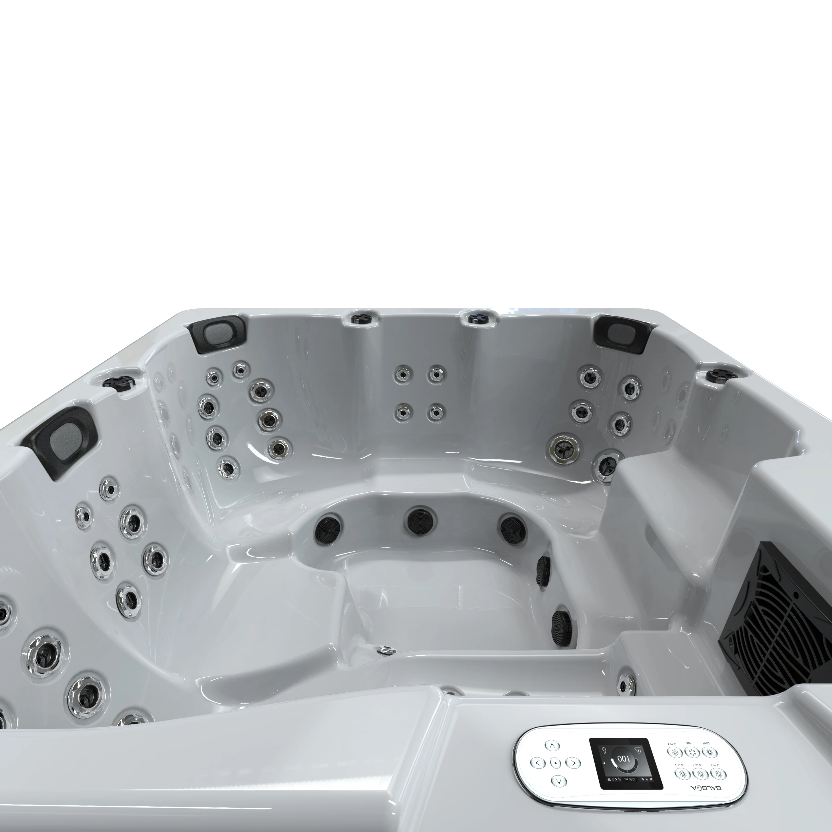 Luxurious Modern Jakuzzi Outdoor Hydro Massage Spa Family Spas And Hot Tubs With Deep Seats