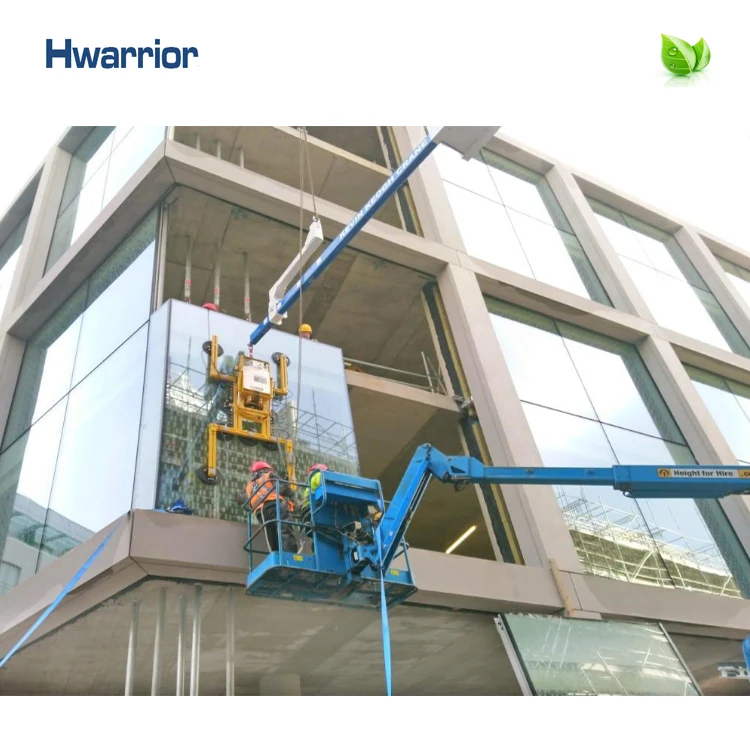 Foshan factory direct wholesale easy to install aluminum alloy unitized double glass curtain wall system price per m2